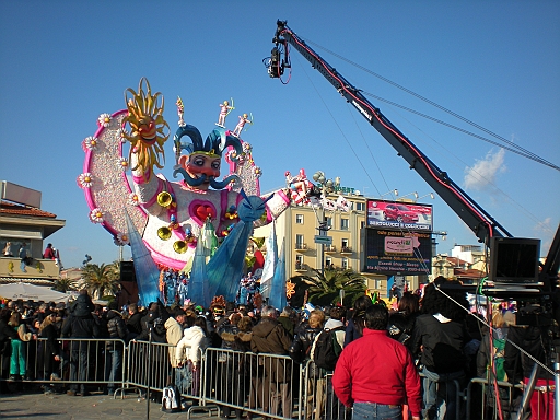 Jimmy jib Carnevale Viareggio 2010
