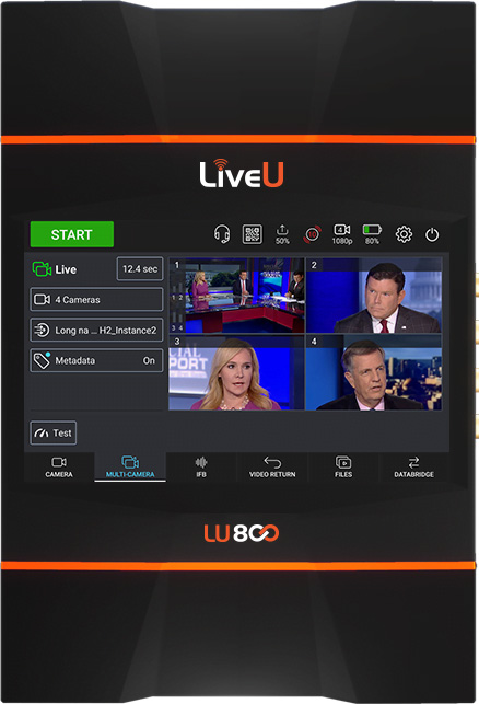 Live broadcast video televisione