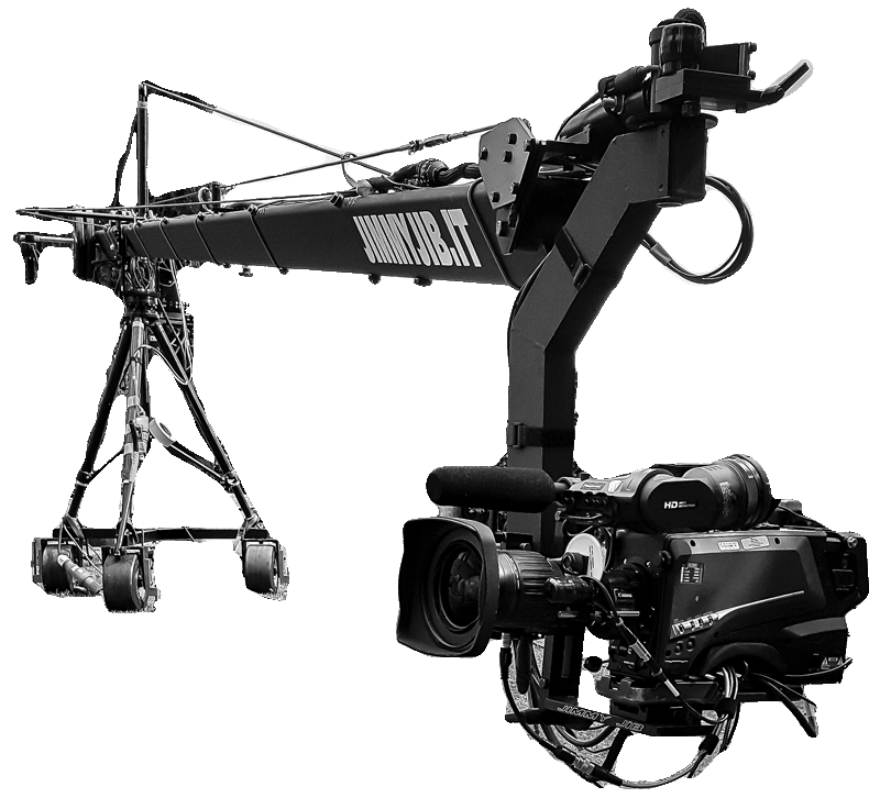 Noleggio Jimmy Jib Camera Crane 12 metri, servizio disponibile in tutto il Centro e Nord Italia