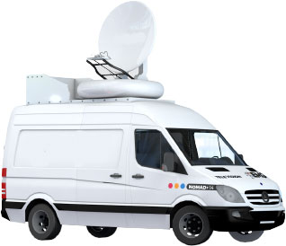 Uplink Satellite per Dirette TV e News Feed Telegiornali